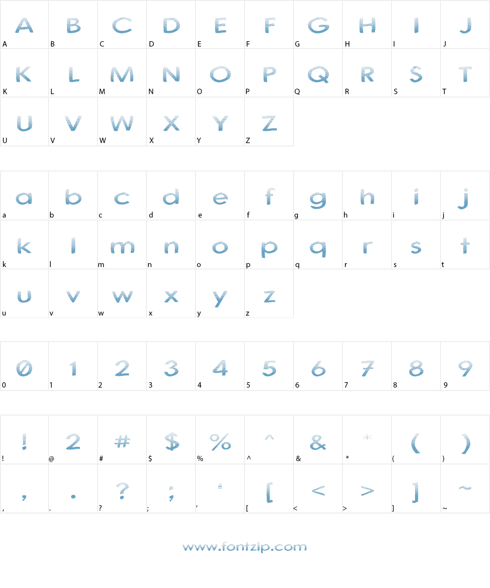 Australian Font Character
